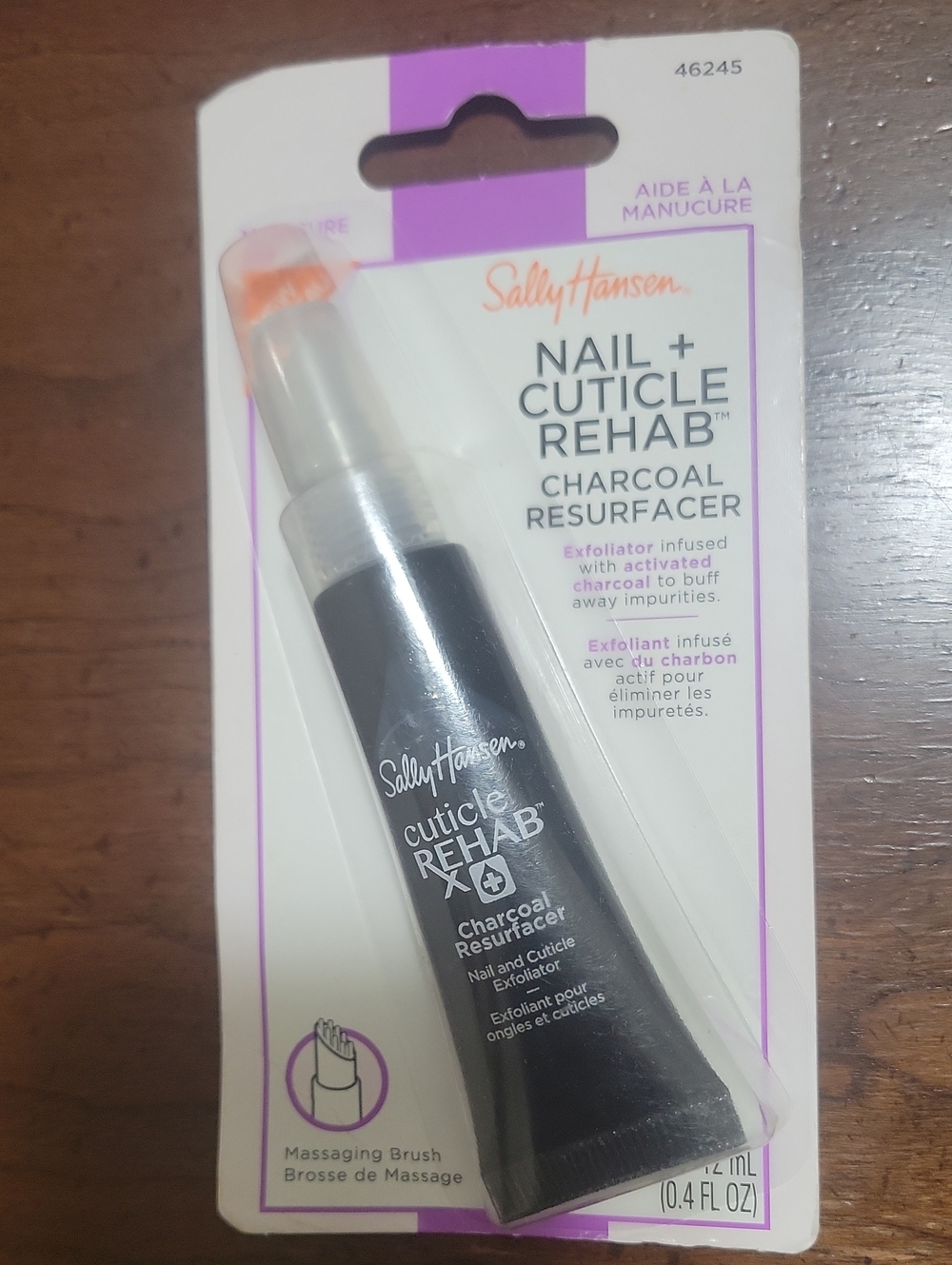 Sally Hansen nail and cuticle rehab charcoal resurfacer